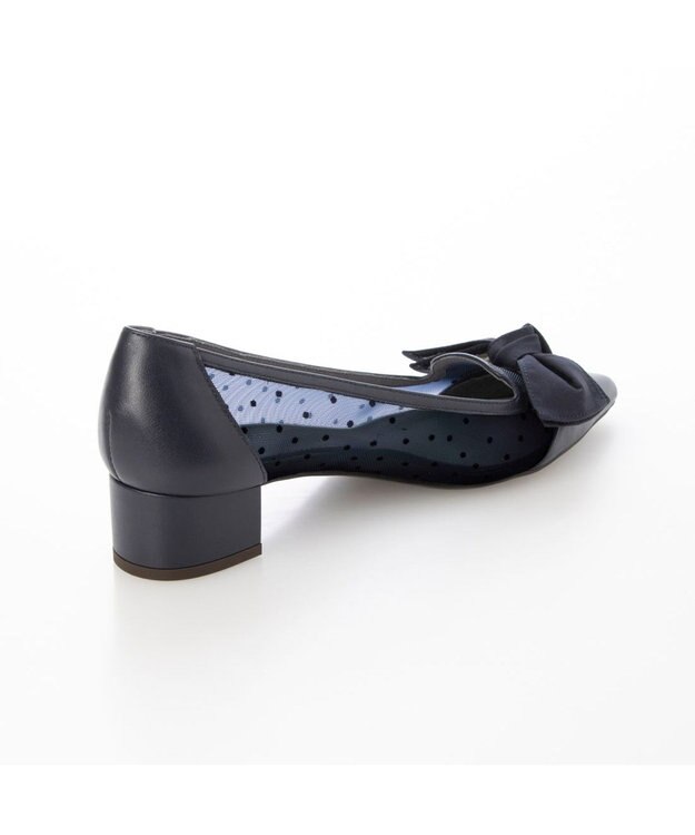 MODE ET JACOMO <MODE ET JACOMO>ビッグリボンオペラパンプス ネイビー