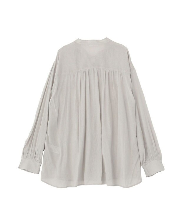 CRAFT STANDARD BOUTIQUE ウ゛ィンテージボイルロングスリーブブラウス Light Gray