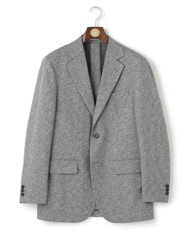 J.PRESS MEN 【NEW STAGE】 KASURI DYEING メッシュ ジャケット ライトグレー系