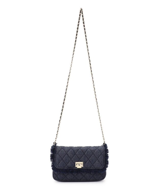 23区 【先行予約】デニムフリンジ ショルダーバッグ ネイビー系