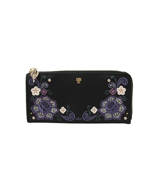 ANNA SUI ララ Lファスナー長財布 クロ