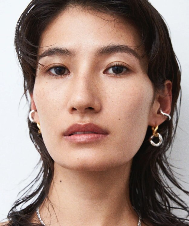 simoe Hug Hoop Pierce ピアス ゴールド