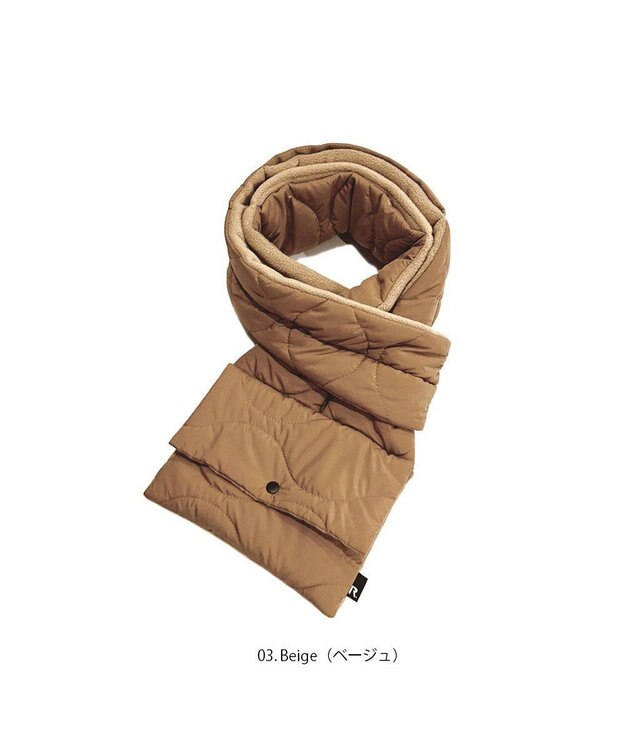 ROOTOTE 1280【マフラー＆サコッシュ】SC.マフ・ルー.キルト-A 03：ベージュ