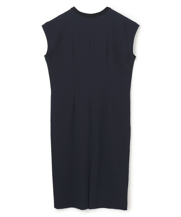 BEIGE， 【セットアップ対応】CINDY / 配色ネック フレンチドレス Navy x Black