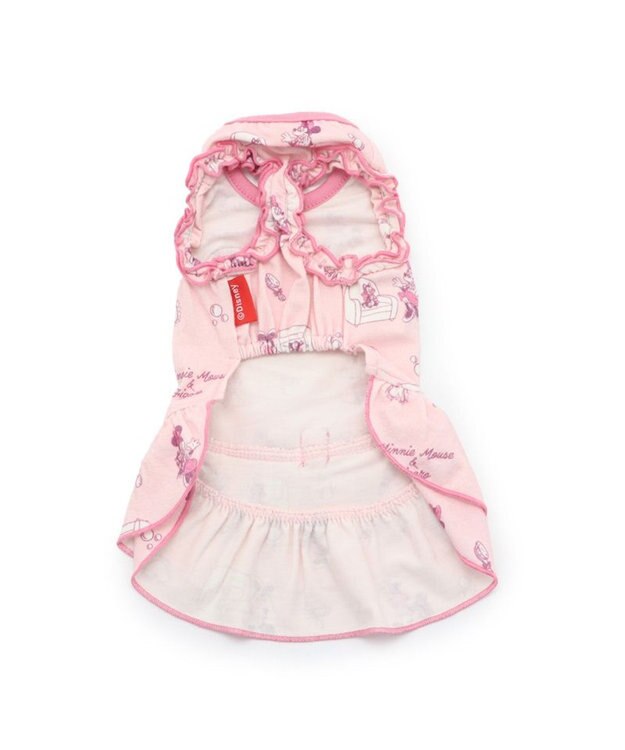 PET PARADISE ディズニー ミニーマウス ペティヒート ワンピース  《コスメ柄》 小型犬 ピンク（淡）