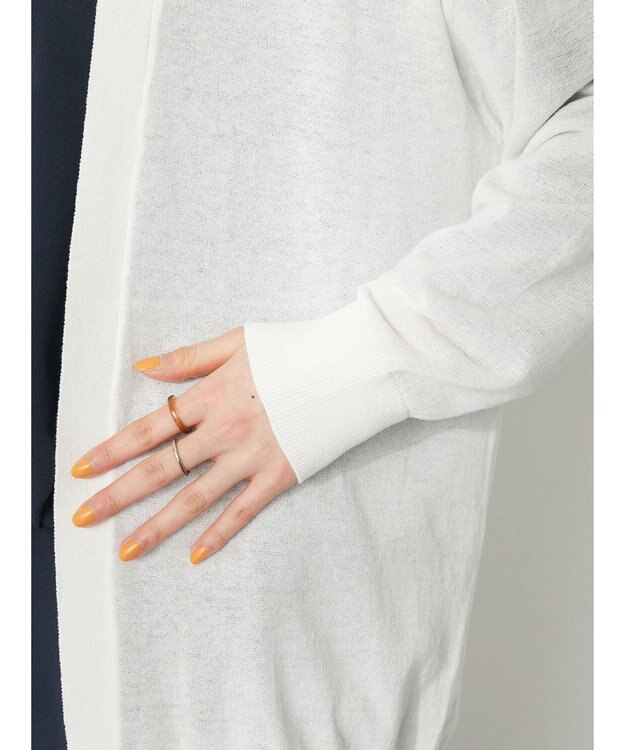 CRAFT STANDARD BOUTIQUE 強撚綿ニットカーディガン Ivory