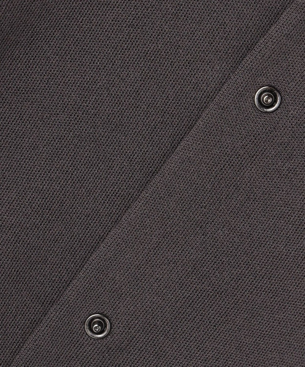 ICB L 【先行予約】 コットンポリエステルスムース カーディガン チャコール