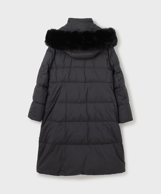 GRACE CONTINENTAL フードファーロングダウン ブラック