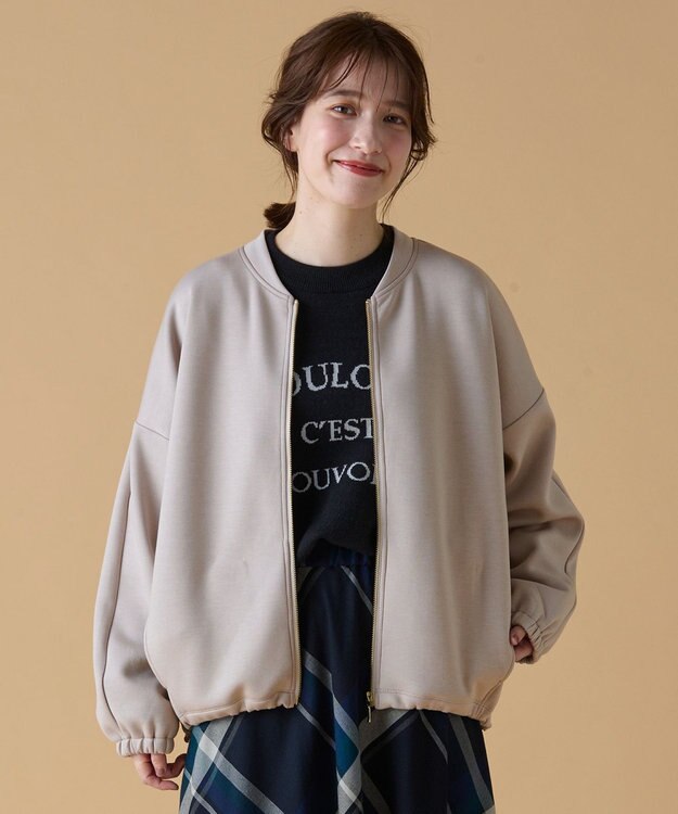 ANY 【洗濯機可】ダンボールジップブルゾン サンドベージュ