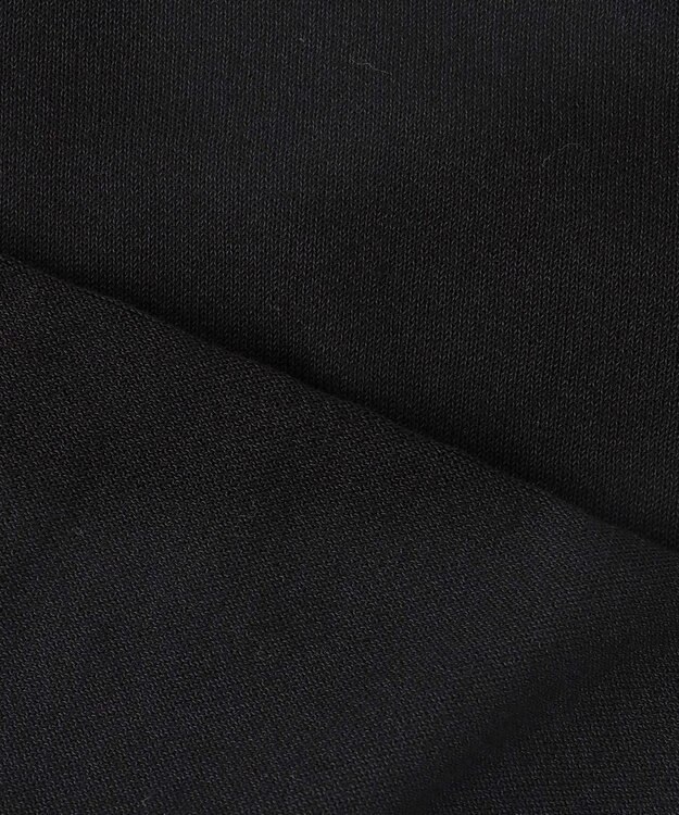 組曲 L シアーパフ袖 ニット ブラック系