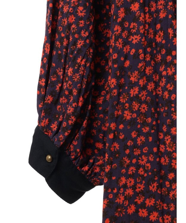 CRAFT STANDARD BOUTIQUE レーヨンキルト切替ワンピース Navy