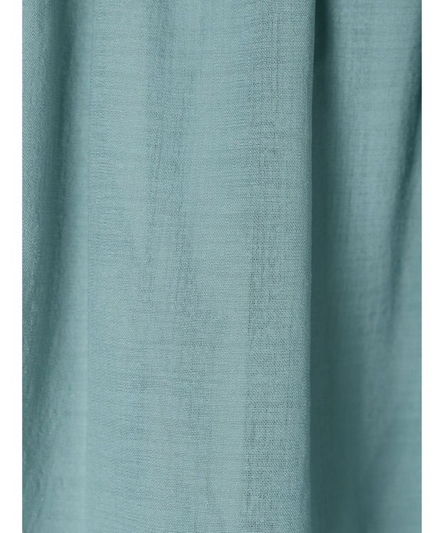 Green Parks シャーリングボリュームスキッパーチュニック Blue Green