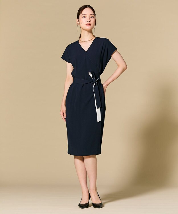BEIGE， 【Lsize・セットアップ対応】CINDY / ラップドレス Navy