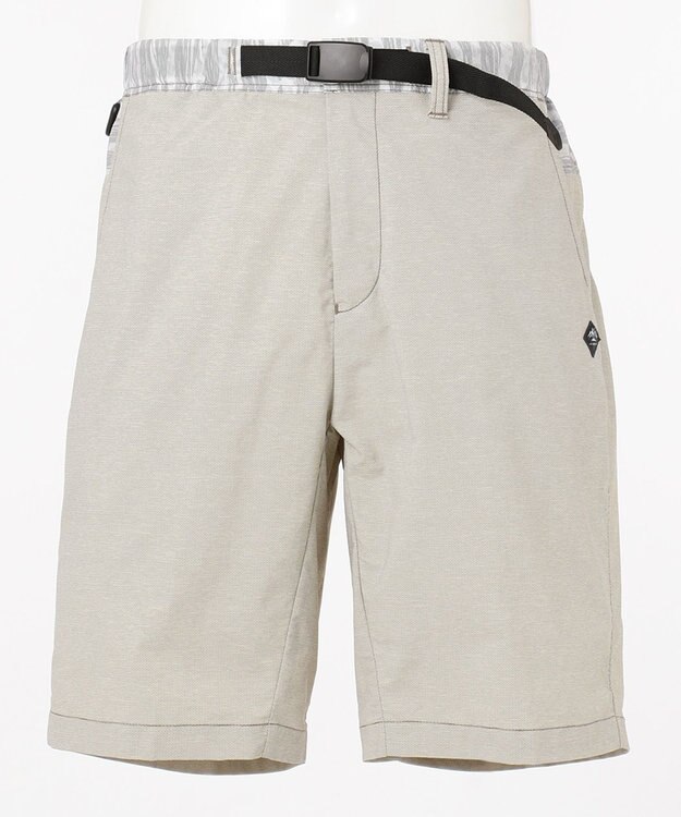 JOSEPH ABBOUD MOUNTAIN スラブシャンブレーストレッチ ショートパンツ アイボリー系