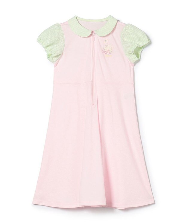 Chacott ジップアップワンピース ベビーピンク