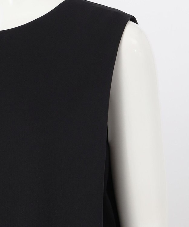 23区 【エステータ】スキューバ ノースリーブ ワンピース ブラック系