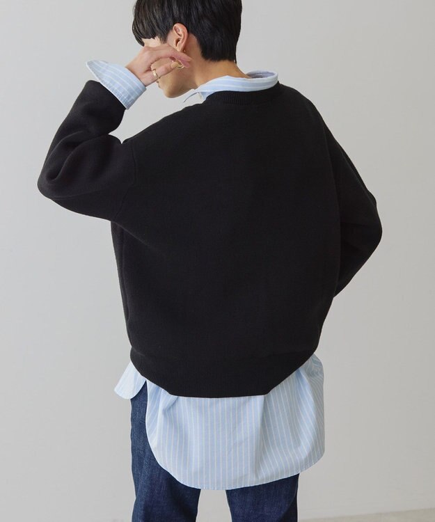 AMERICAN HOLIC バイパチＴＨＡＮＫＳ．ジャガードニットＰＯ Black