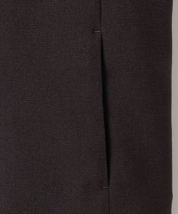 自由区 S 【セットアップ対応】リネンライクシンセティックショート ジャケット ダークブラウン