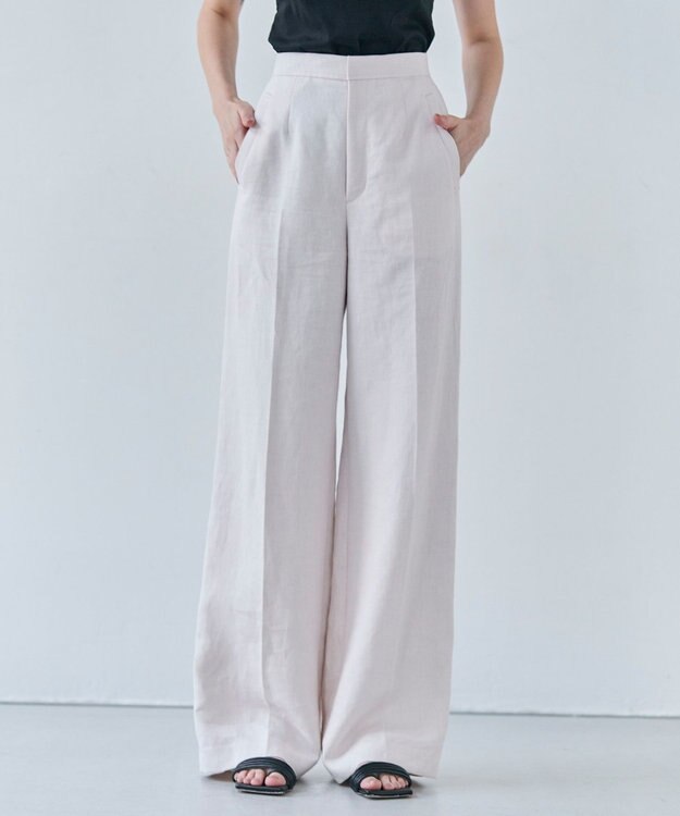 BEIGE， 【GISELe ６月号掲載】CRINUM / ストレートリネンパンツ Light Pink