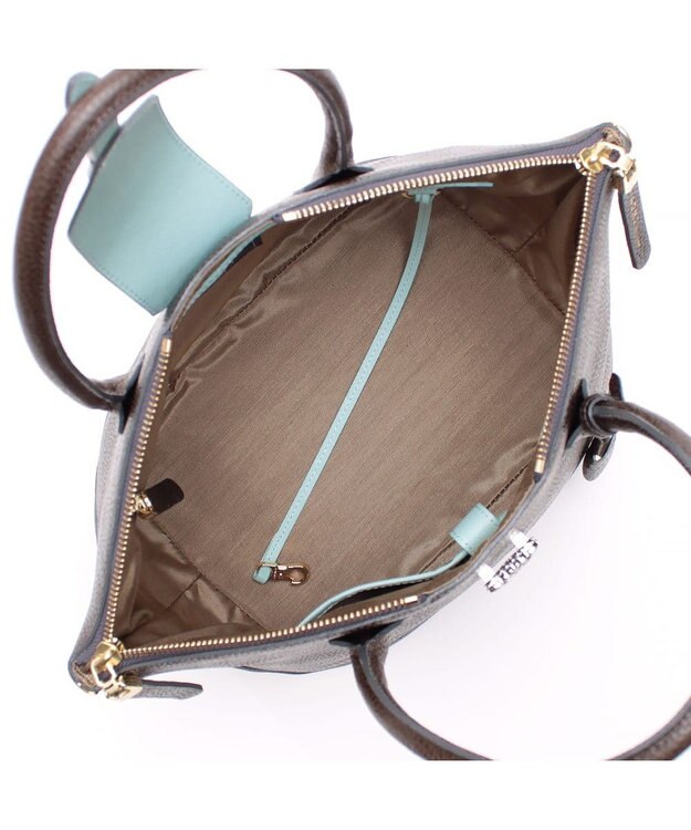 A.D.M.J. 【牛革】ノーブルファスナートート25cm(Dカン＋) GRIGIO