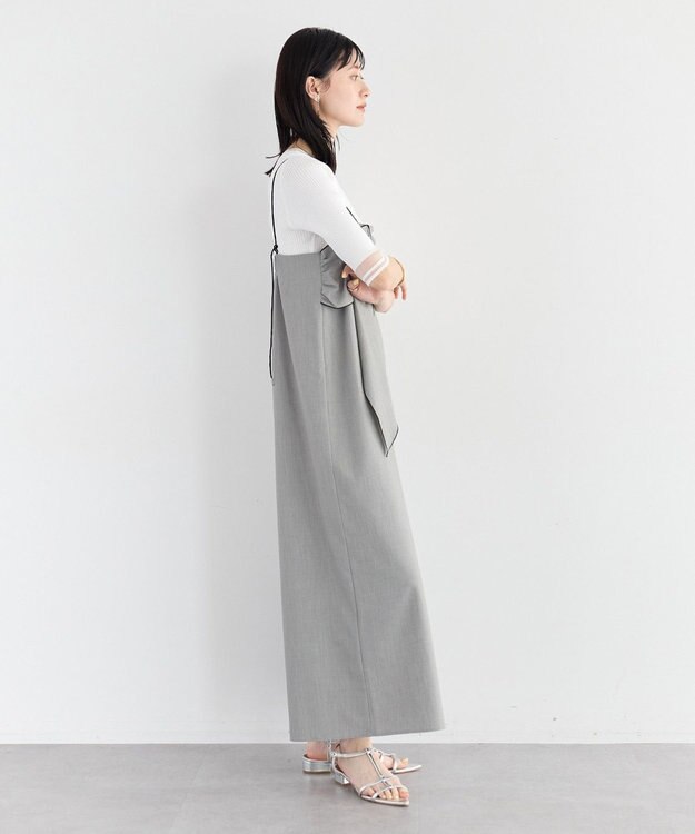 YECCA VECCA ラッフルキャミオールインワン Gray