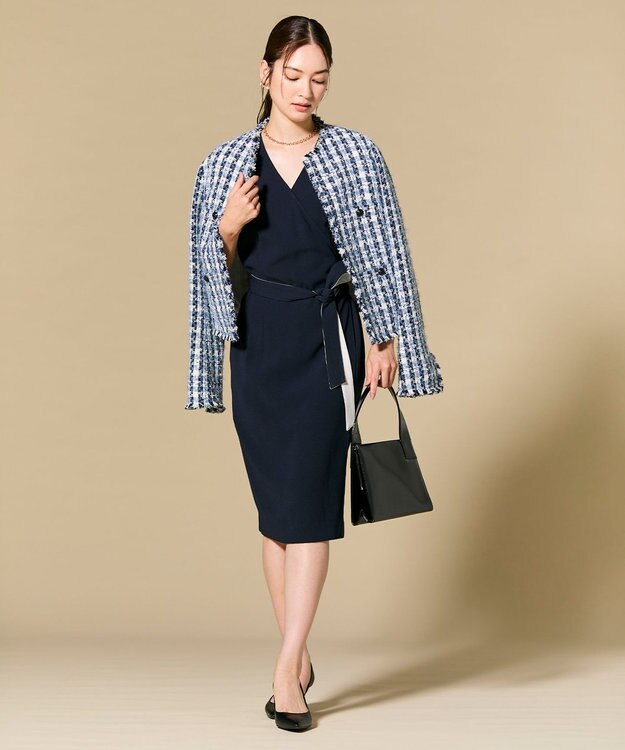 BEIGE， 【Lsize・セットアップ対応】CINDY / ラップドレス Navy