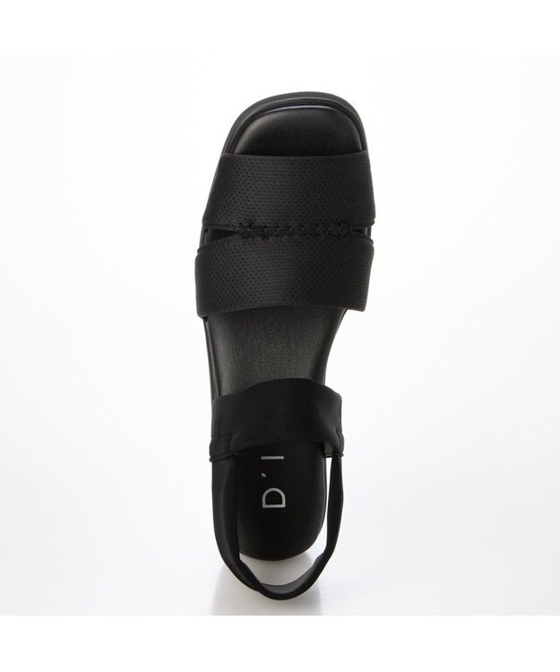 MODE ET JACOMO <D'ICI>ストレッチフィットサンダル ブラック