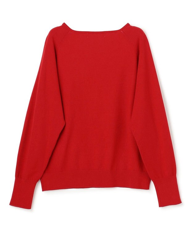 UNFILO マイビューティニット スクエアネック レッド