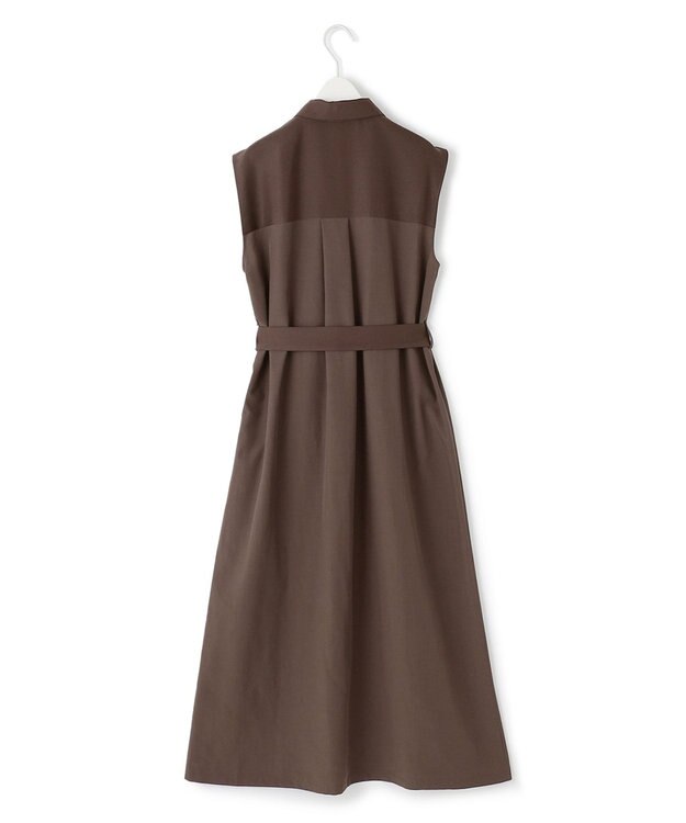 ICB L 【WEB＆一部店舗限定】 AiryTypewriter ノースリーブワンピース ブラウン系