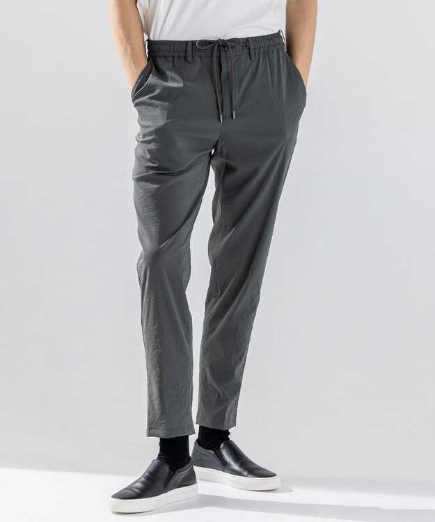 JOSEPH HOMME 新素材【ストレッチ】グレインウェーブストレッチ ドロスト付テーパードパンツ / PEGG CONVERTIBLE