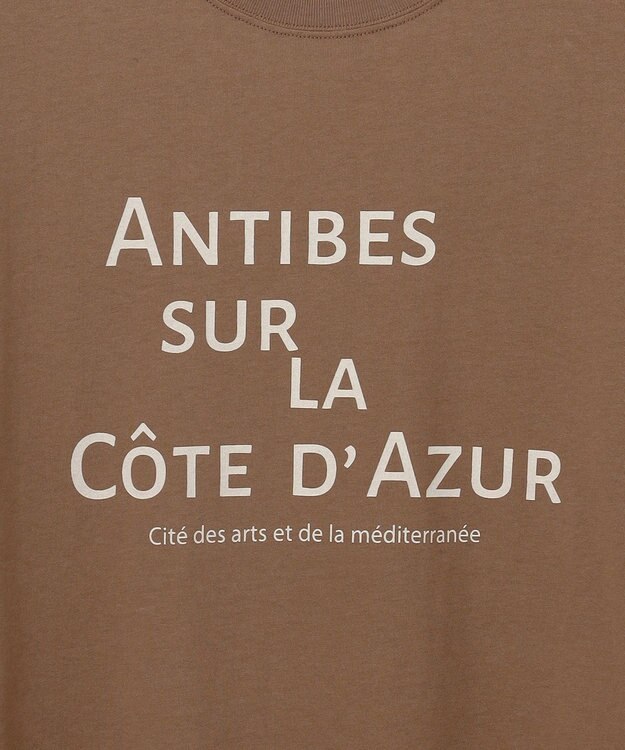 23区 【SLOW/一部店舗限定】MVSコットン デザイン ロゴTシャツ ブラウン系