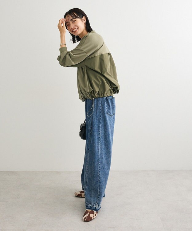 Green Parks バルーンドッキングプルオーバー Khaki