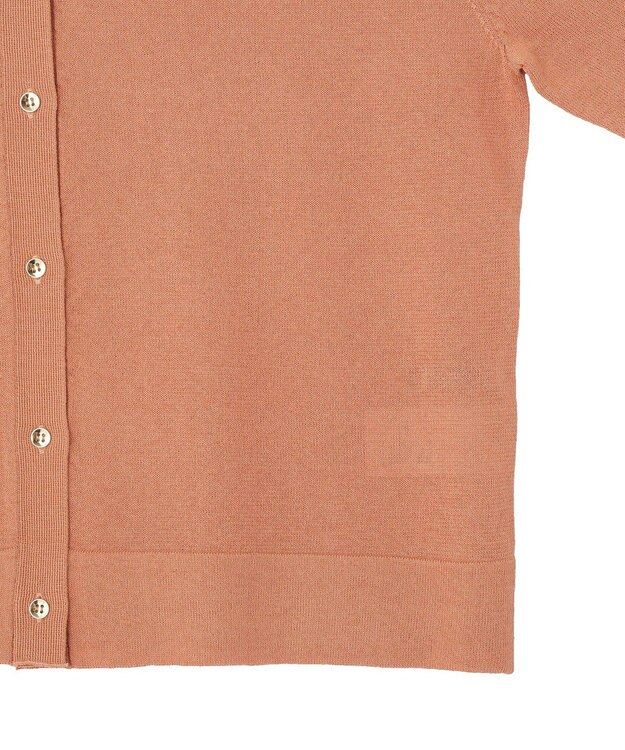 YECCA VECCA 半袖シアーカーディガン Salmon Pink