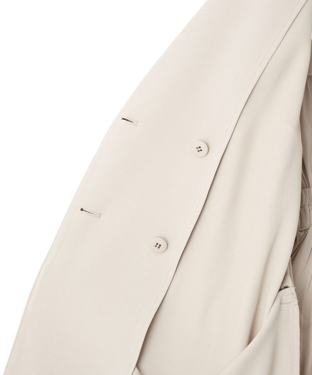 YECCA VECCA 【UVカット/花粉ガード】素材MIXトレンチコート Gray Beige