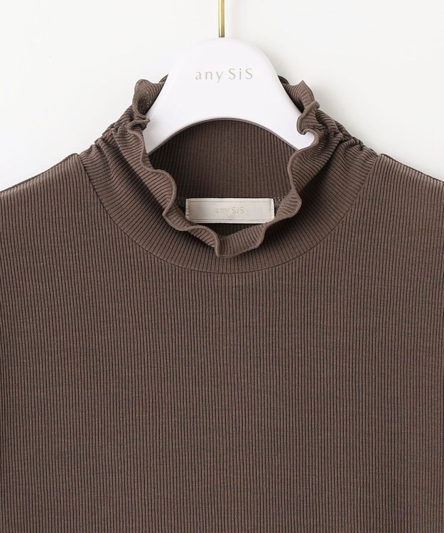 ANY SIS シアーリブ インナー ブラウン