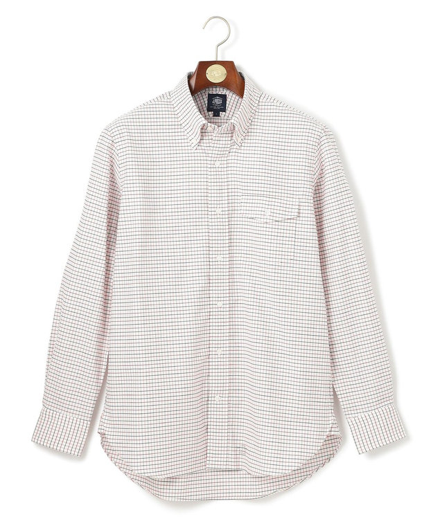 J.PRESS MEN 【定番 / 不変の品格】タッターソール シャツ / ボタンダウン レッド系3