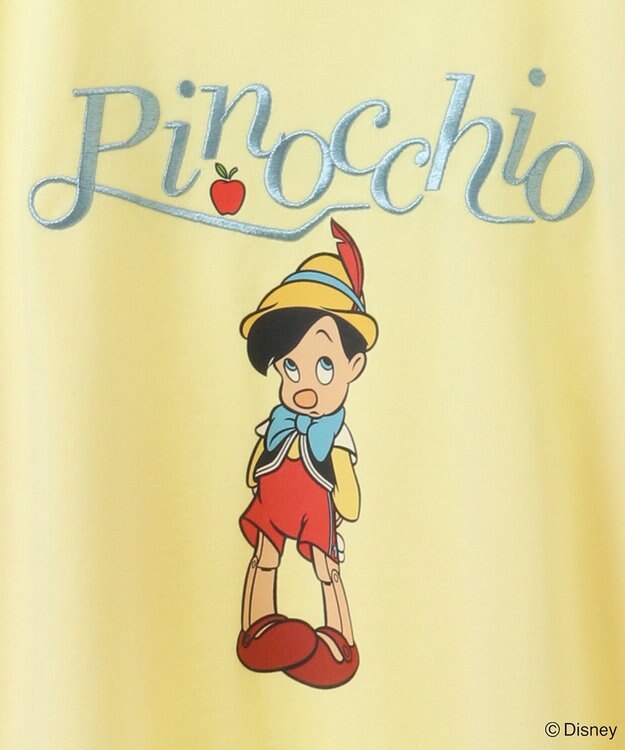 Green Parks ピノキオ／刺繍ミニ裏毛プルオーバー Lemon Yellow