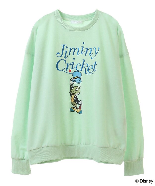 Green Parks ピノキオ／刺繍ミニ裏毛プルオーバー Light Green