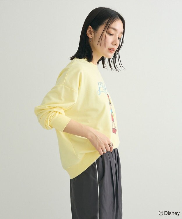 Green Parks ピノキオ／刺繍ミニ裏毛プルオーバー Lemon Yellow