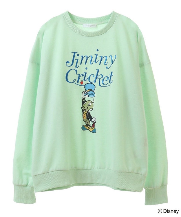 Green Parks ピノキオ／刺繍ミニ裏毛プルオーバー Light Green