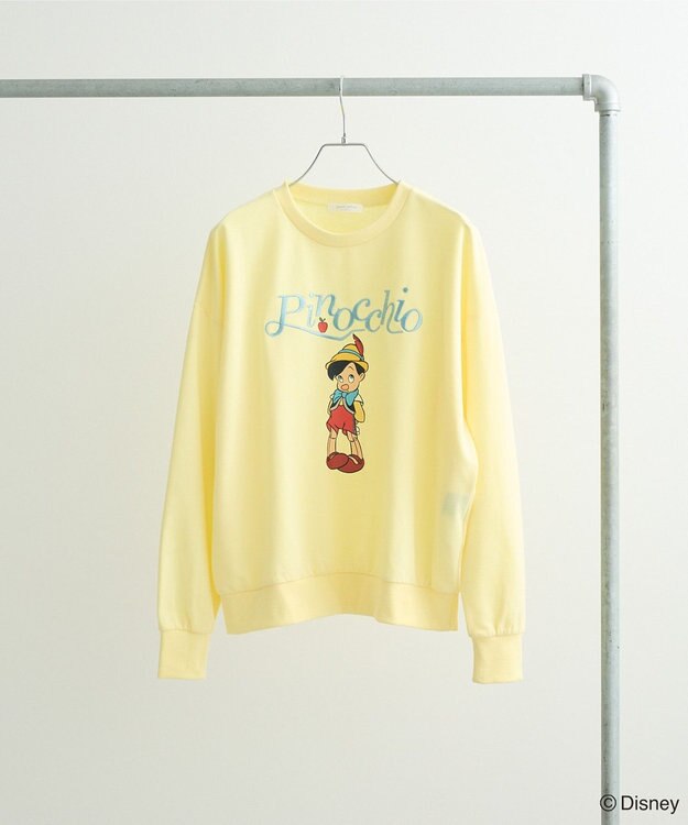 Green Parks ピノキオ／刺繍ミニ裏毛プルオーバー Lemon Yellow