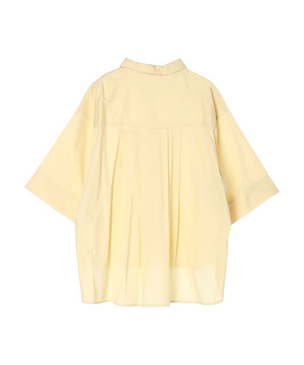 earth music&ecology ワイドスリーブ半袖シャツ Yellow