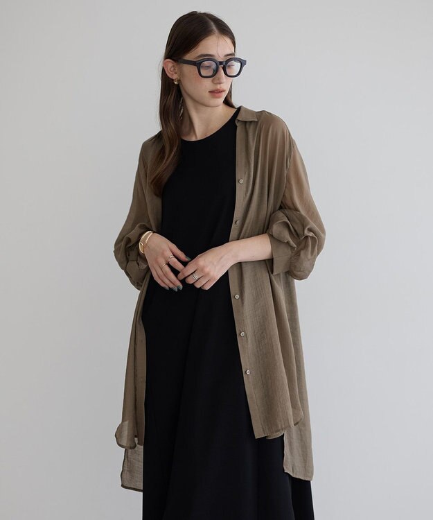 YECCA VECCA 2wayノースリーブカットワンピース Black