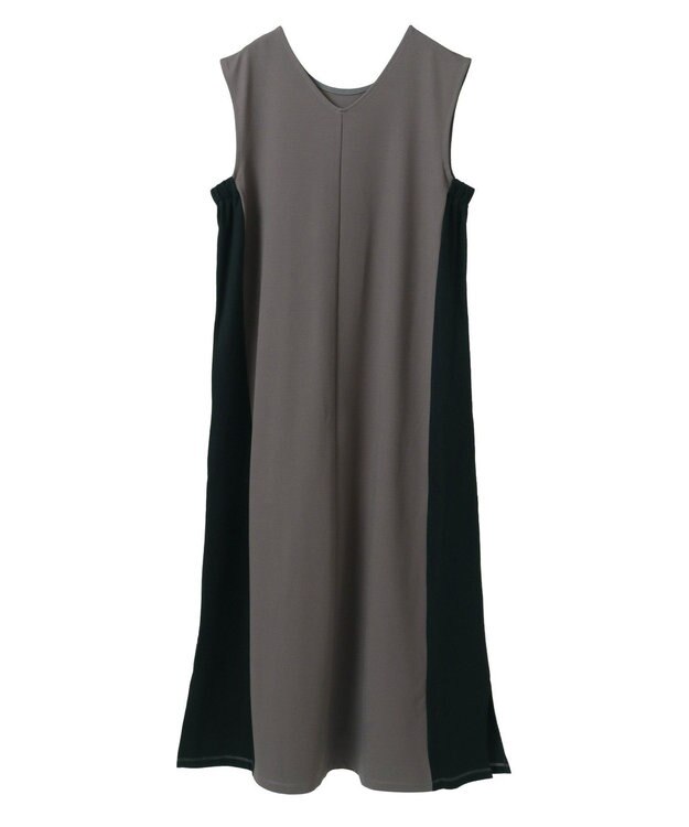 YECCA VECCA 2wayノースリーブカットワンピース Yellow