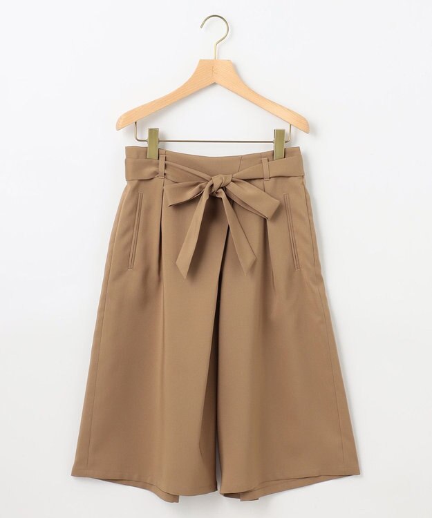 組曲 【WEB限定】オシャクロスキュロットパンツ ベージュ系