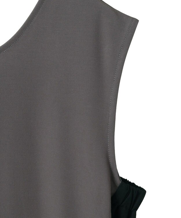 YECCA VECCA 2wayノースリーブカットワンピース Charcoal Gray
