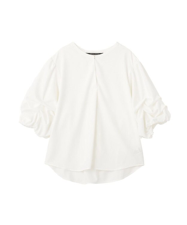 YECCA VECCA タックスリーブスキッパーブラウス Off White