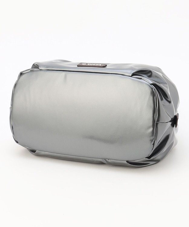 LA BAGAGERIE ソフトエナメル2WAYハンドバッグ Mサイズ ガンメタリック