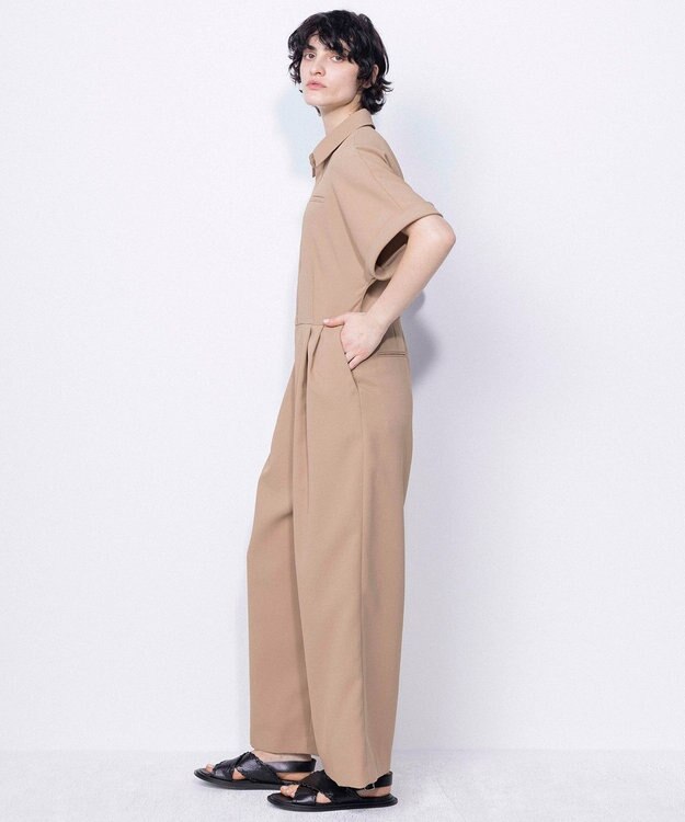 NAVE 【ReNAVE・セットアップ可/洗える/撥水加工】ホロウツイル ジャンプスーツ キャメル系