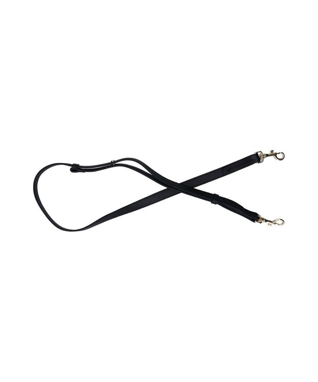 INTER-CHAUSSURES 【LORISTELLA】レザーハンドルセンターシームハンドバッグ ブラック